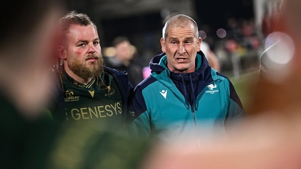 20 March 2026; Connacht head coach Stuart Lancaster after the United Rugby Championship match between Ulster and Connacht at Affidea Stadium in Belfast. Photo by Seb Daly/Sportsfile