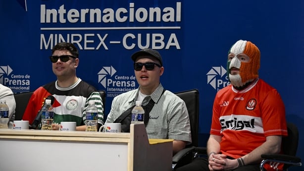 Kneecap at press conference