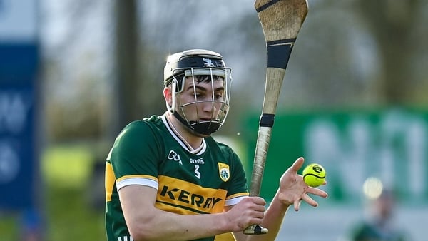 14 January 2024; Ronan Walsh of Kerry during the Co-Op Superstores Munster Hurling League Group B match between Tipperary and Kerry at MacDonagh Park in Nenagh, Tipperary. Photo by Harry Murphy/Sportsfile