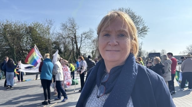Nora Corcoran at the Galway rally.