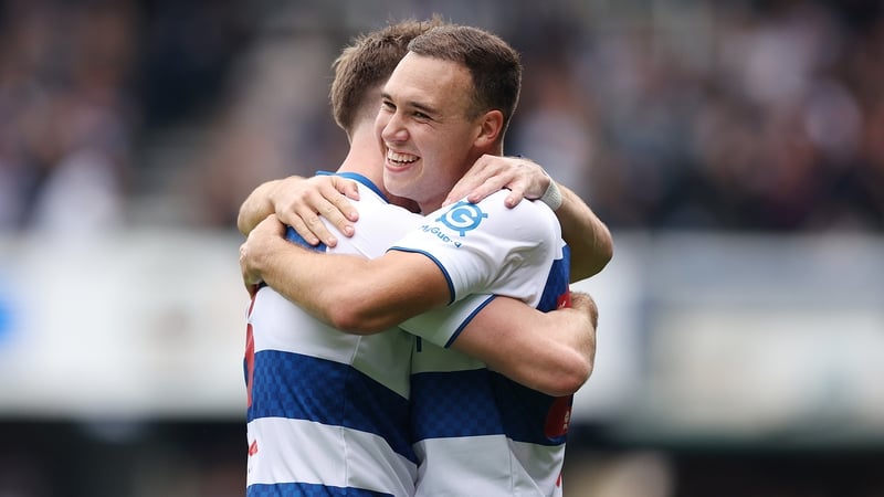 Harvey Vale of Queens Park Rangers, right