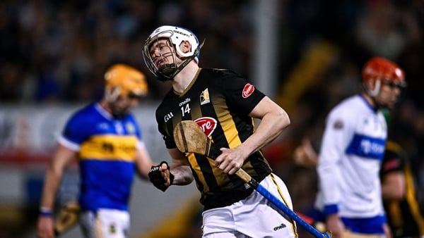 21 March 2026; TJ Reid of Kilkenny reacts after scoring his side's second goal during the Allianz Hurling League Division 1A match between Tipperary and Kilkenny at FBD Semple Stadium in Thurles, Tipperary. Photo by Ben McShane/Sportsfile