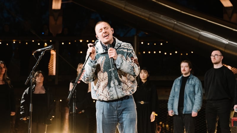 Irish singer-songwriter during surprise gig