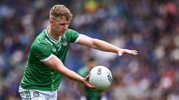 22 June 2025; Tony McCarthy of Limerick during the Tailteann Cup semi-final match between Wicklow and Limerick at Croke Park in Dublin. Photo by Piaras Ó Mídheach/Sportsfile