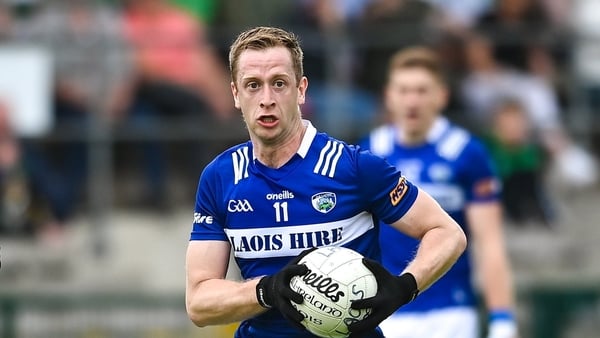 10 June 2023; Paul Kingston of Laois during the Tailteann Cup Preliminary Quarter Final match between Fermanagh and Laois at Brewster Park in Enniskillen, Fermanagh. Photo by David Fitzgerald/Sportsfile