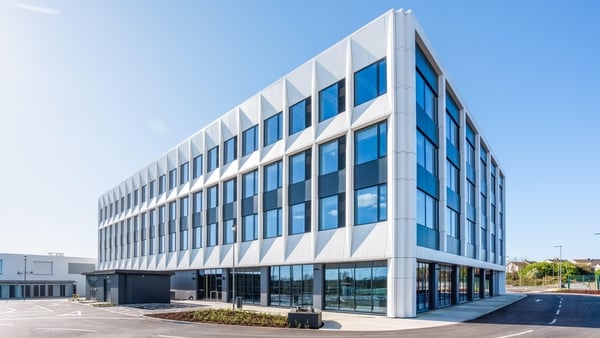 Building One, Glassworks, the 80,000 sq ft flagship office building of Ireland’s first co-located University Enterprise Quarter, which has been launched on the former Waterford Crystal site in Kilbarry. Pic: Michael Conlon No repro fee