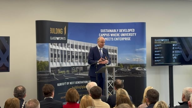 Micheál Martin speaking to an audience in Waerford