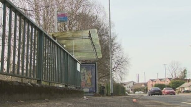 Bus stop in Lisburn where McCullagh caught the bus the night he murdered Natalie