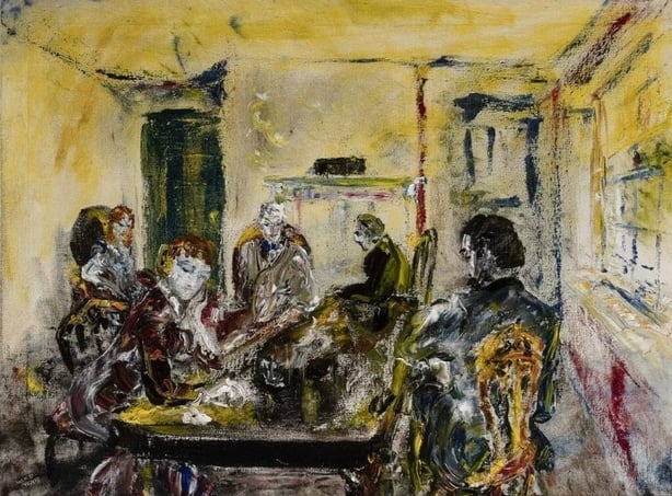 Jack B. Yeats (1871–1957) A Silence, 1944 Oil on canvas, 18 × 24″ The O'Brien Collection © Estate of Jack B. Yeats. All rights reserved, DACS/ARS 2026