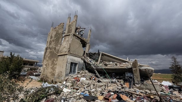 The scene of an Israeli air strike on a civilian home which caused several fatalities in the village of Shaat on the edge of the town of Younine on March 23, 2026 in Bekaa Valley, Lebanon. Israel has continued its aerial and ground assault in Lebanon after Hezbollah, the Iran-backed militant group i