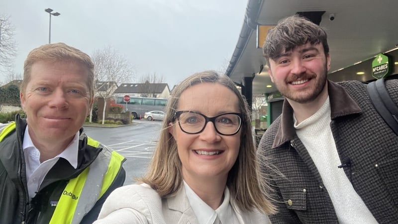 Colman O'Sullivan, Maggie Doyle and Barry Gallagher together