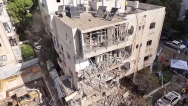 Damage at Tel Aviv site struck by Iranian missile attack