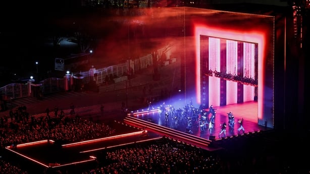K-pop boy band BTS perform onstage during comeback concert at Gwanghwamun Square on 21 March, 2026 in Seoul, South Korea. (Photo by Kim Min-Hee - Pool-Kyodo)