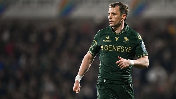20 March 2026; Jack Carty of Connacht during the United Rugby Championship match between Ulster and Connacht at Affidea Stadium in Belfast. Photo by Seb Daly/Sportsfile