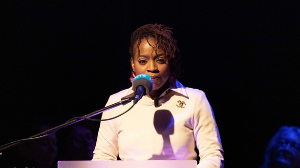 writer Abi Daré reading at Sunday Miscellany live event, Ennis Book Club Festival, March 2026