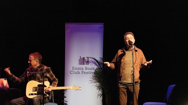 musical duo The Metals (Pat O'Donnell and Donal Fean) perform for Sunday Miscellany live event, Ennis Book Club Festival, March 2026