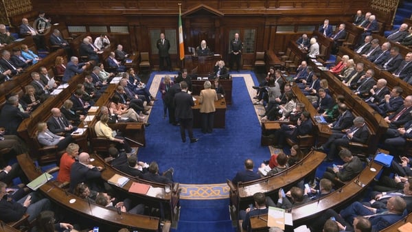 TDs in the Dáil for Financial Resolution debate
