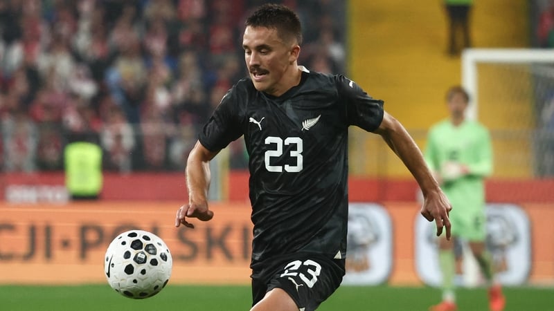 Ryan Thomas during the Poland - New Zealand friendly football match at Silesian Stadium in Chorzow, Poland