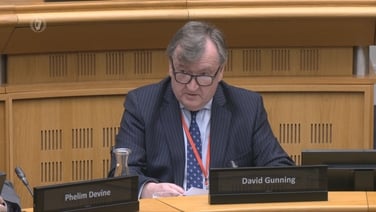 David Gunning says the National Children's Hospital will not meet its April deadline