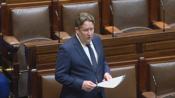 Darragh O'Brien in the Dáil.