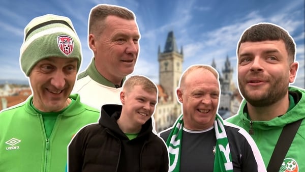 Irish fans in Prague for Ireland World Cup play-off