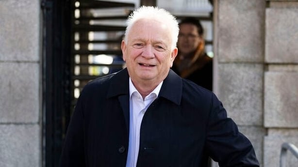 Ryanair DAC Chief Executive Officer, Eddie Wilson, is pictured leaving Leinster House 