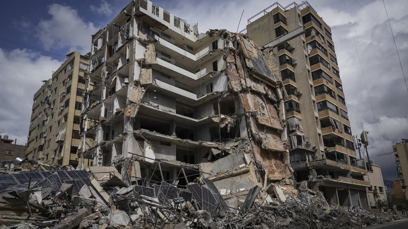 BEIRUT, LEBANON - MARCH 25: An aftermath of a IDF strike is seen on Dahiye on March 25, 2026 in Beirut, Lebanon. Israel has continued its aerial and ground assault in Lebanon after Hezbollah, the Iran-backed militant group in Lebanon, launched missiles at