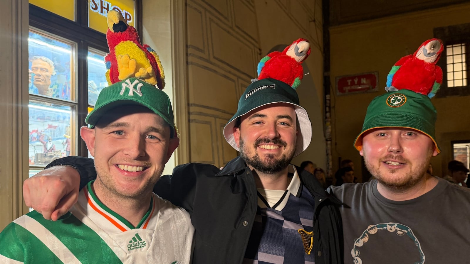 Watch: Parrott paraphernalia takes over Prague