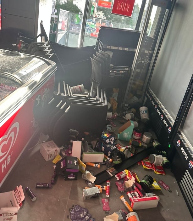 Damage to Barron's Spar in Blackwater, Co Clare