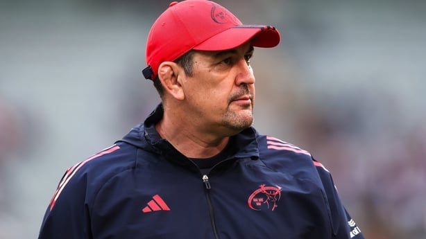 21 March 2026; Munster head coach Clayton McMillan during the United Rugby Championship match between Hollywoodbets Sharks and Munster at Hollywoodbets Kings Park Stadium in Durban, South Africa. Photo by Shaun Roy/Sportsfile