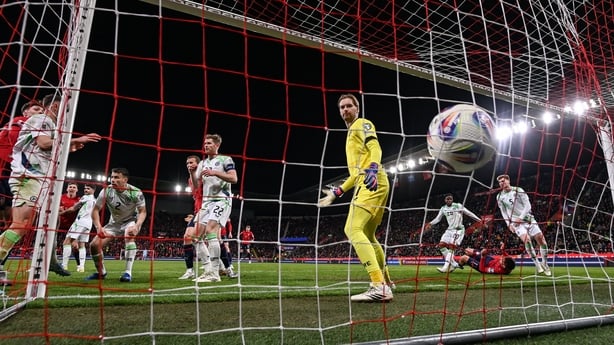 26 March 2026; Ladislav Krejčí of Czechia, not pictured, scores his side's second goal during the FIFA World Cup 2026 European Qualifiers play-off semi-final match between Czechia and Republic of Ireland at Fortuna Arena in Prague, Czechia. Photo by Stephen McCarthy/Sportsfile