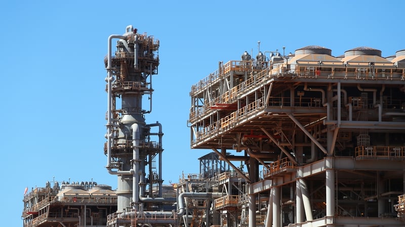 The Gorgon liquefied natural gas (LNG) and carbon capture and storage (CCS) facility, operated by Chevron Corp., on Barrow Island, Australia, on Monday, July 24, 2023. Chevron received approval to develop the site into a major liquefied natural gas export