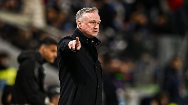 Bergamo , Italy - 26 March 2026; Northern Ireland manager Michael O'Neill during the FIFA World Cup 2026 play-off semi-final match between Italy and Northern Ireland at New Balance Arena in Bergamo, Italy. (Photo By Ben McShane/Sportsfile via Getty Images)