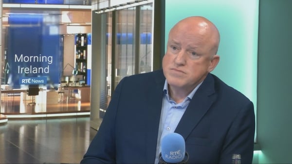 Aubrey McCarthy in the Morning Ireland Studio