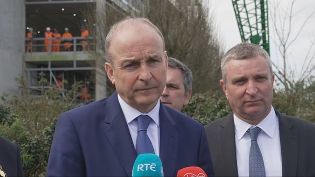 Micheál Martin speaking in Limerick.