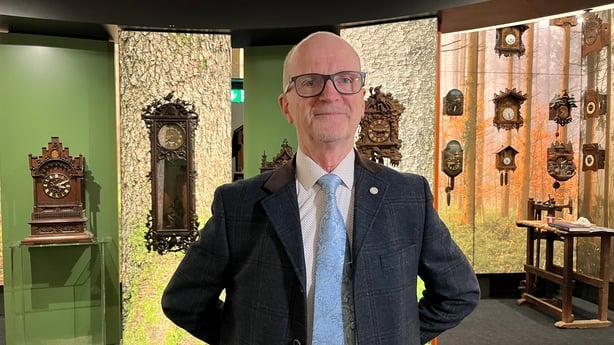 Colman Curran at the clocks exhibition
