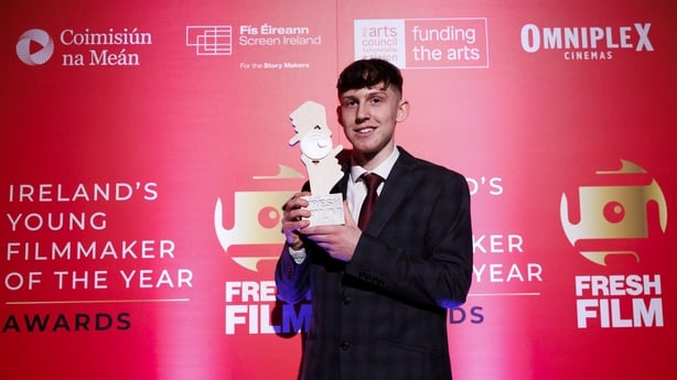 Alexander Hollingsworth, Dublin received the Best Director Award for Fisher Boy at Ireland's Young Filmmaker of the Year Awards 2026. The awards marked the 30th anniversary of the Fresh International Film Festival, held at the Mansion House, Dublin, and presented by three-time IYFTY winner Seán Trea