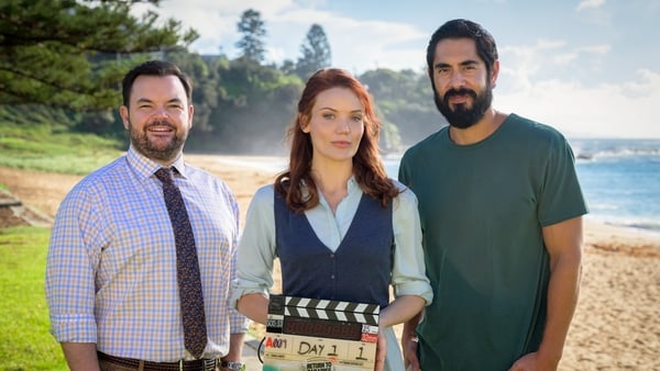 (left-right)Lloyd Griffith as Colin Cartwright, Anna Samson as DS Mackenzie Clarke and Tai Hara as Glenn Strong in the upcoming series of Return To Paradise. Issue date: Friday March 27, 2026. PA Photo. Photo credit should read: John Platt/BBC/PA Wire NOT