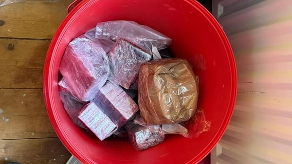 Picture shows drug seizure by gardaí