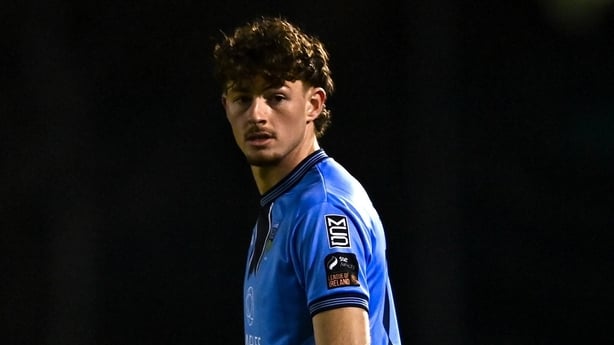 13 February 2026; Killian Cailloce of UCD during the SSE Airtricity Men's First Division match between UCD and Kerry FC at UCD Bowl in Belfield, Dublin. Photo by Tyler Miller/Sportsfile 