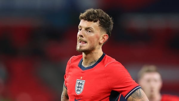 LONDON, ENGLAND - MARCH 27: Ben White of England reacts during the international friendly match between England and Uruguay at Wembley Stadium on March 27, 2026 in London, England. (Photo by Molly Darlington/Getty Images)