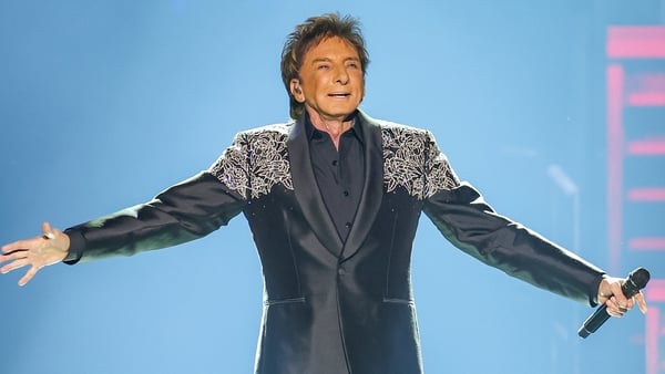 Singer Barry Manilow performs onstage during the Manilow: The Last Seattle Concert