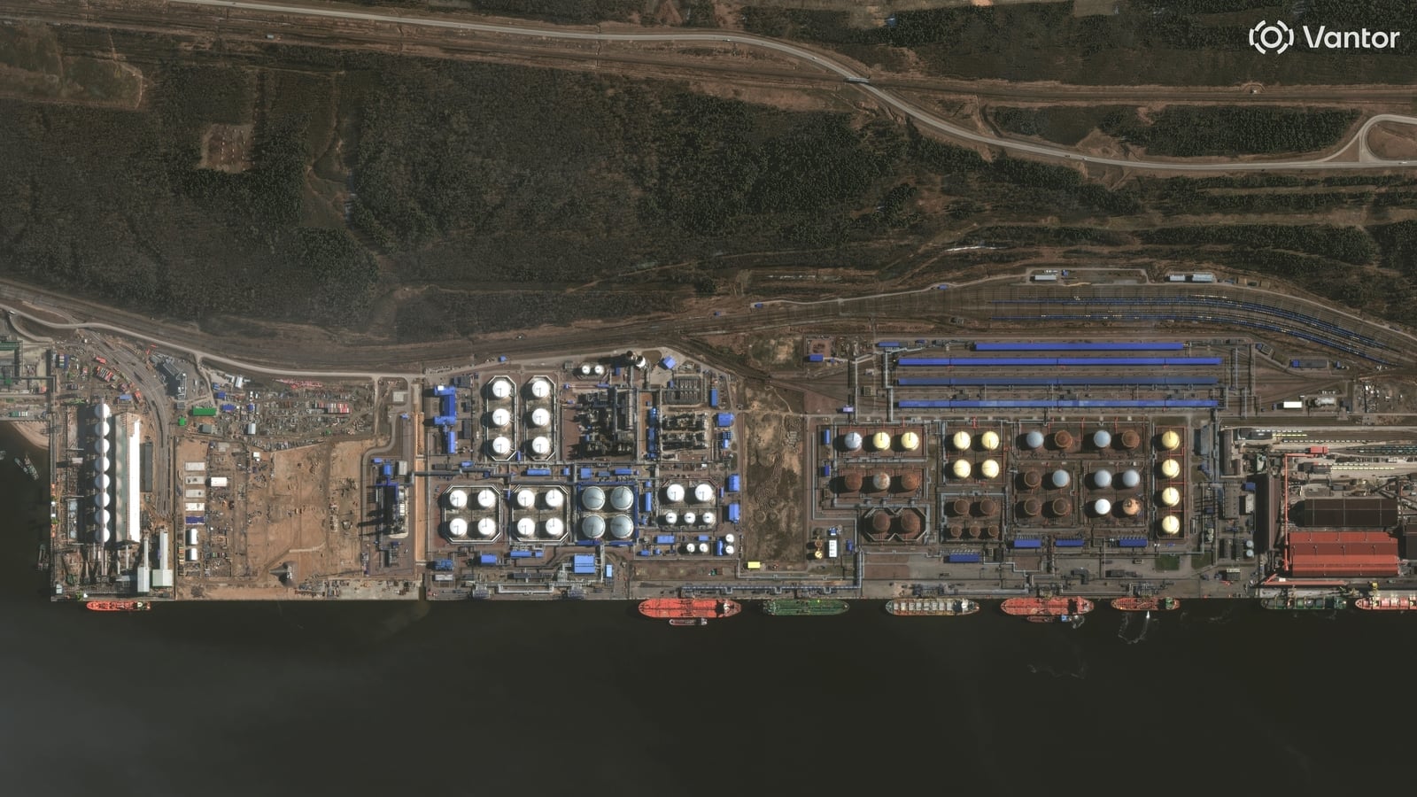 Russia reports fire in new strike on major Baltic port