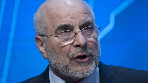 Iranian Parliament Speaker, Mohammad Bagher Ghalibaf, speaks with the media in a media conference at a conference hall in the Iranian Parliament building in Tehran, Iran, on December 2, 2025. (Photo by Morteza Nikoubazl/NurPhoto via Getty Images)