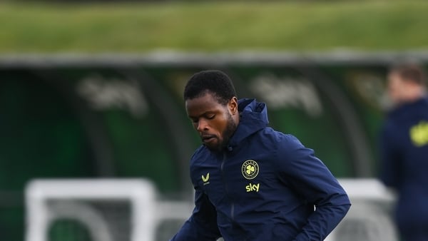 Millenic Alli during a Republic of Ireland men's training session at the FAI National Training Centre in Abbotstown, Dublin.