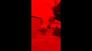Footage shows skies around Western Australia turn blood red