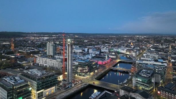 The Railyard Apartments in Cork under construction