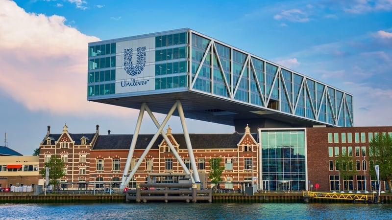 Unilever Bestfoods headquarters building De Brug (The Bridge) built over an existing historical factory from 1891 designed by architect Chris de Jonge
