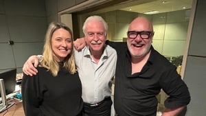 Stephen Faloon and director Claire Tighe talking Oklahoma show image