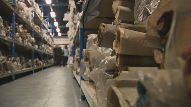 Shipbuilding archives on shelves